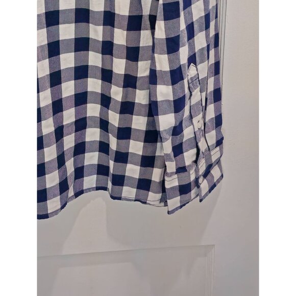 Sun + Stone Long Sleeve Casual/Dress Button Shirt - Blue White - Size- XL - Picture 11 of 13